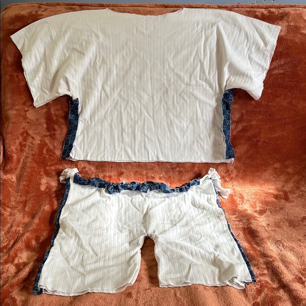 Upcycled PJ Short Set